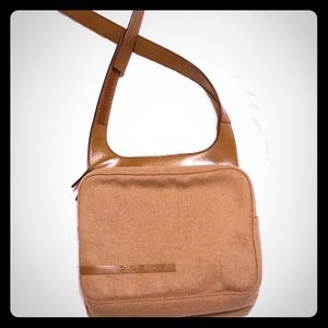 Prada felt messenger bag